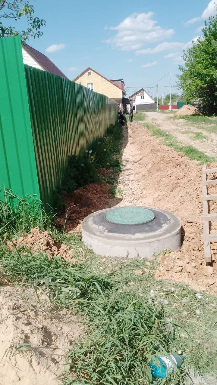 Готовый колодец у дома в Балашихинского района